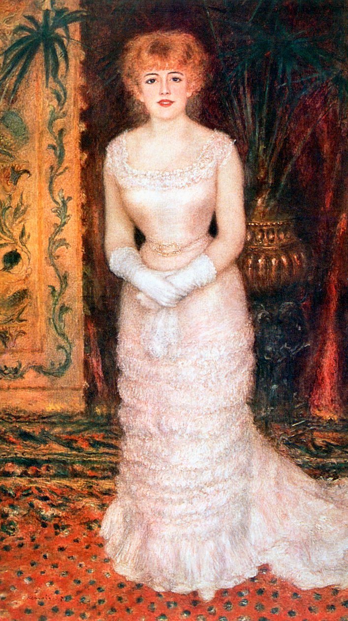 Portrét herečky Jeanne Samary, 1878 od Pierre Auguste Renoir