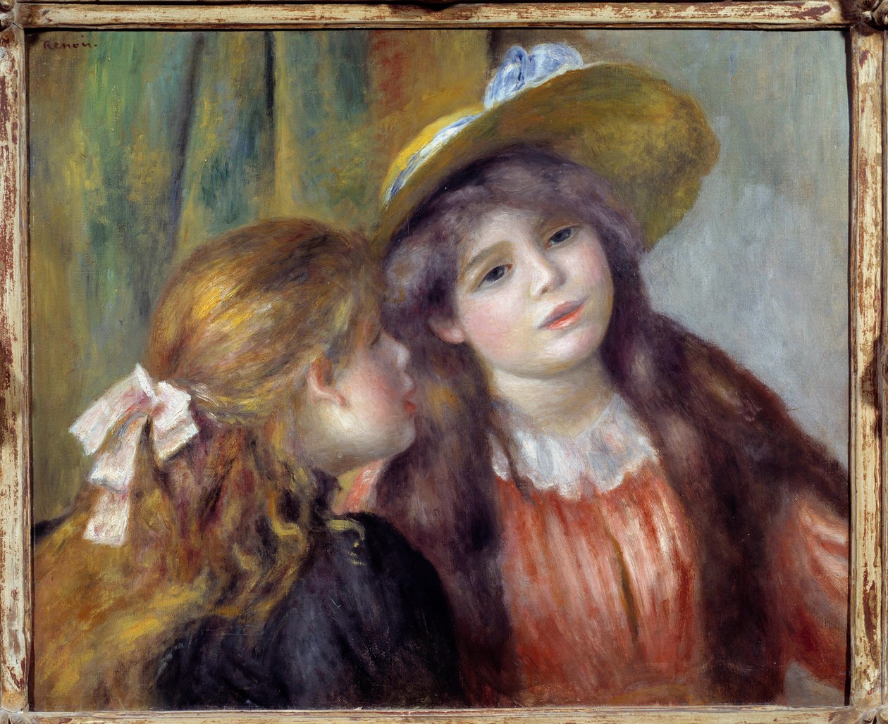 Portrét dvou dívek. Obraz Pierra Auguste Renoira (1841-1919) od Pierre Auguste Renoir