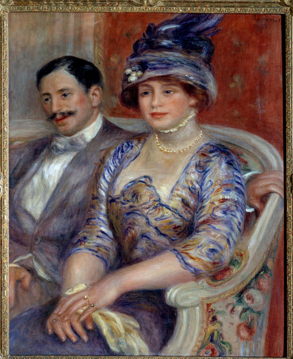 Portréty Monsieur a Madame Bernheim de Villers Malba Pierra Auguste Renoira (1841-1919) 1910 Sun. 0,81x0,65 m Paříž, Musée d