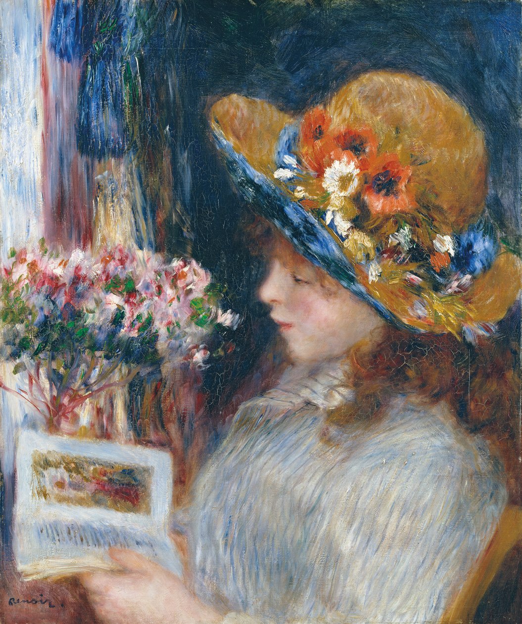 Čtení dívka od Pierre Auguste Renoir
