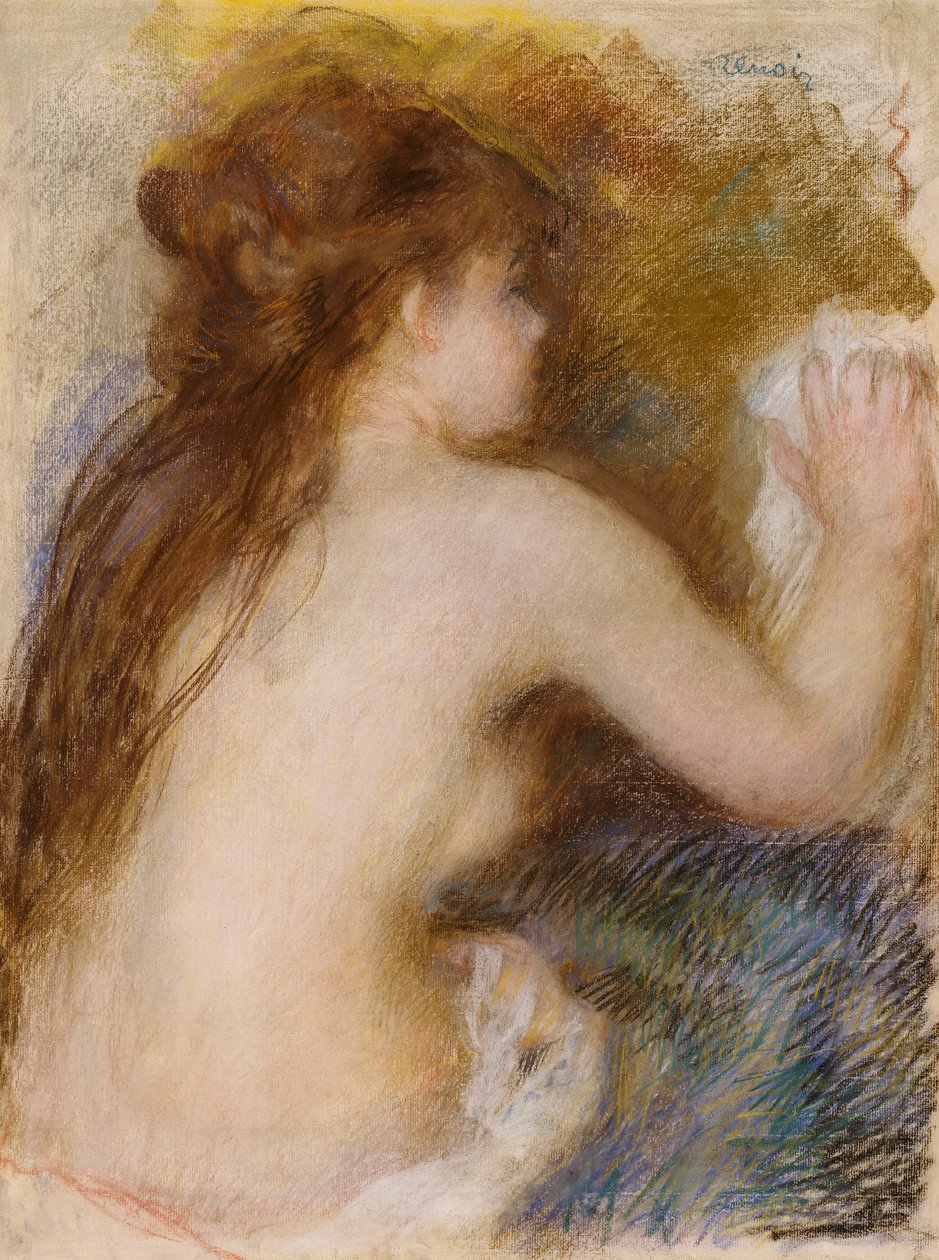Zadní pohled na nahé ženy, c.1879 od Pierre Auguste Renoir