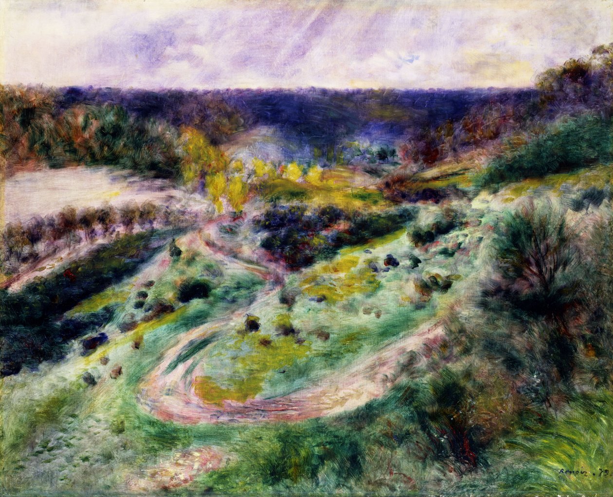 Silnice u Wargemontu od Pierre Auguste Renoir