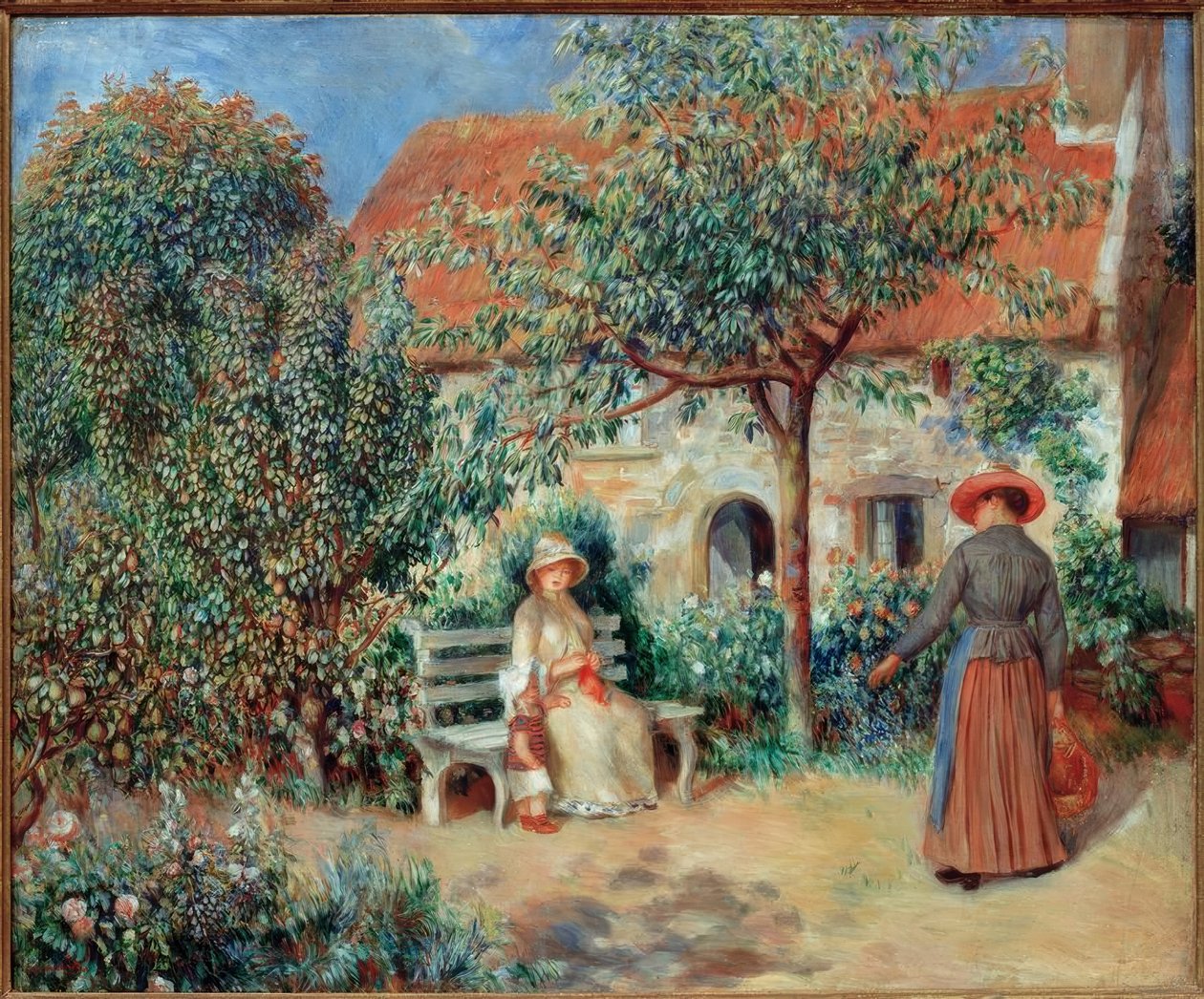 Zahradní scéna v Bretani od Pierre Auguste Renoir