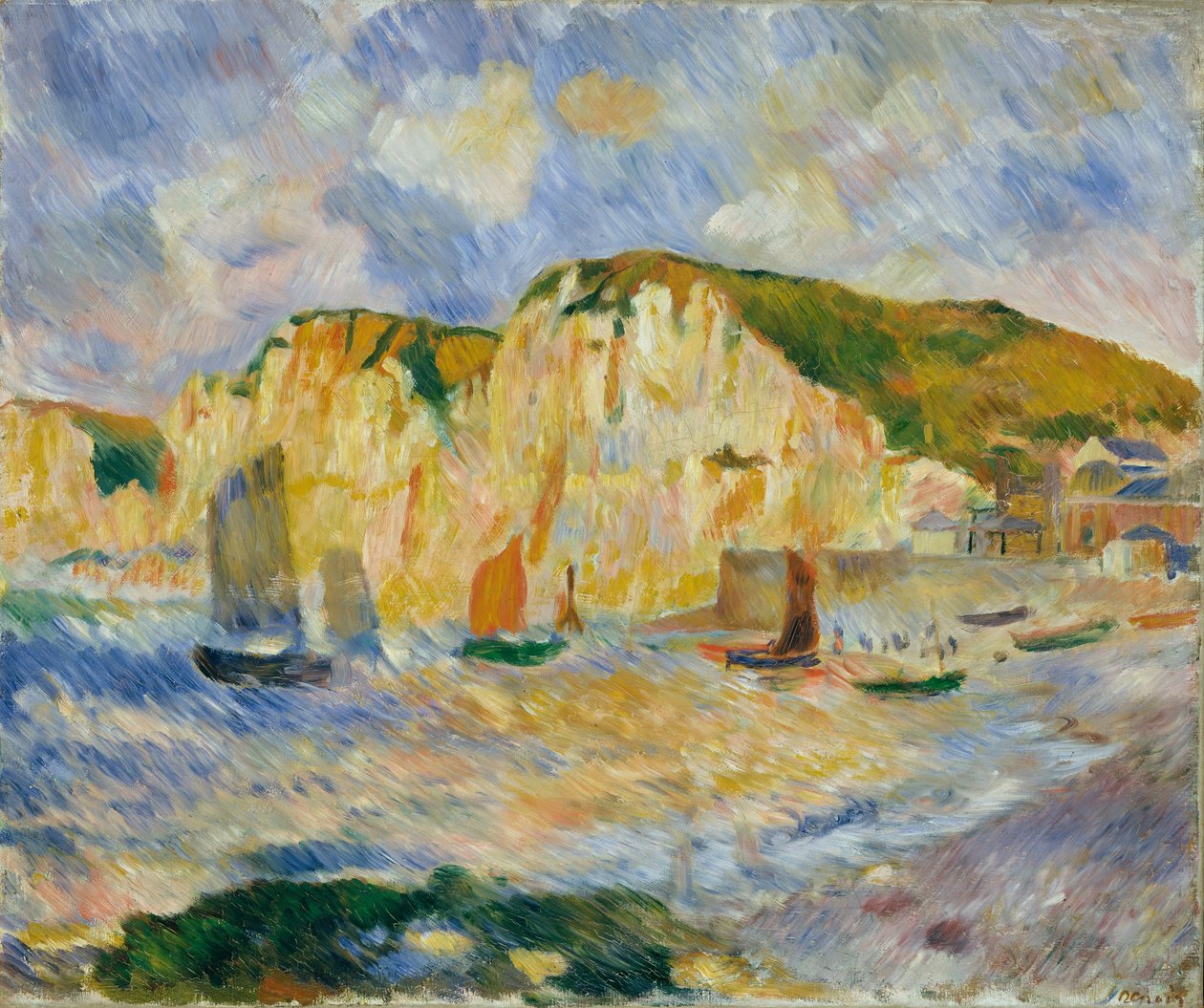 Moře a útesy, kolem roku 1885 od Pierre Auguste Renoir