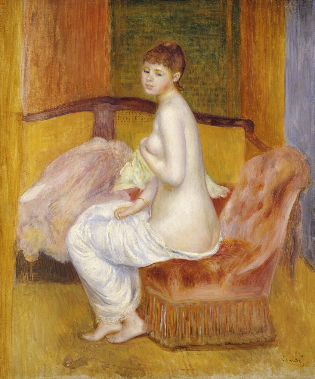 Sedící akt, odpočívá, 1885 od Pierre Auguste Renoir