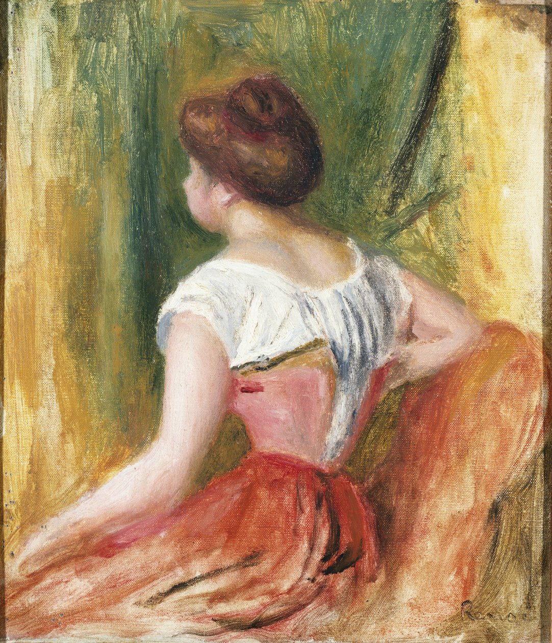 Sedící mladá žena od Pierre Auguste Renoir