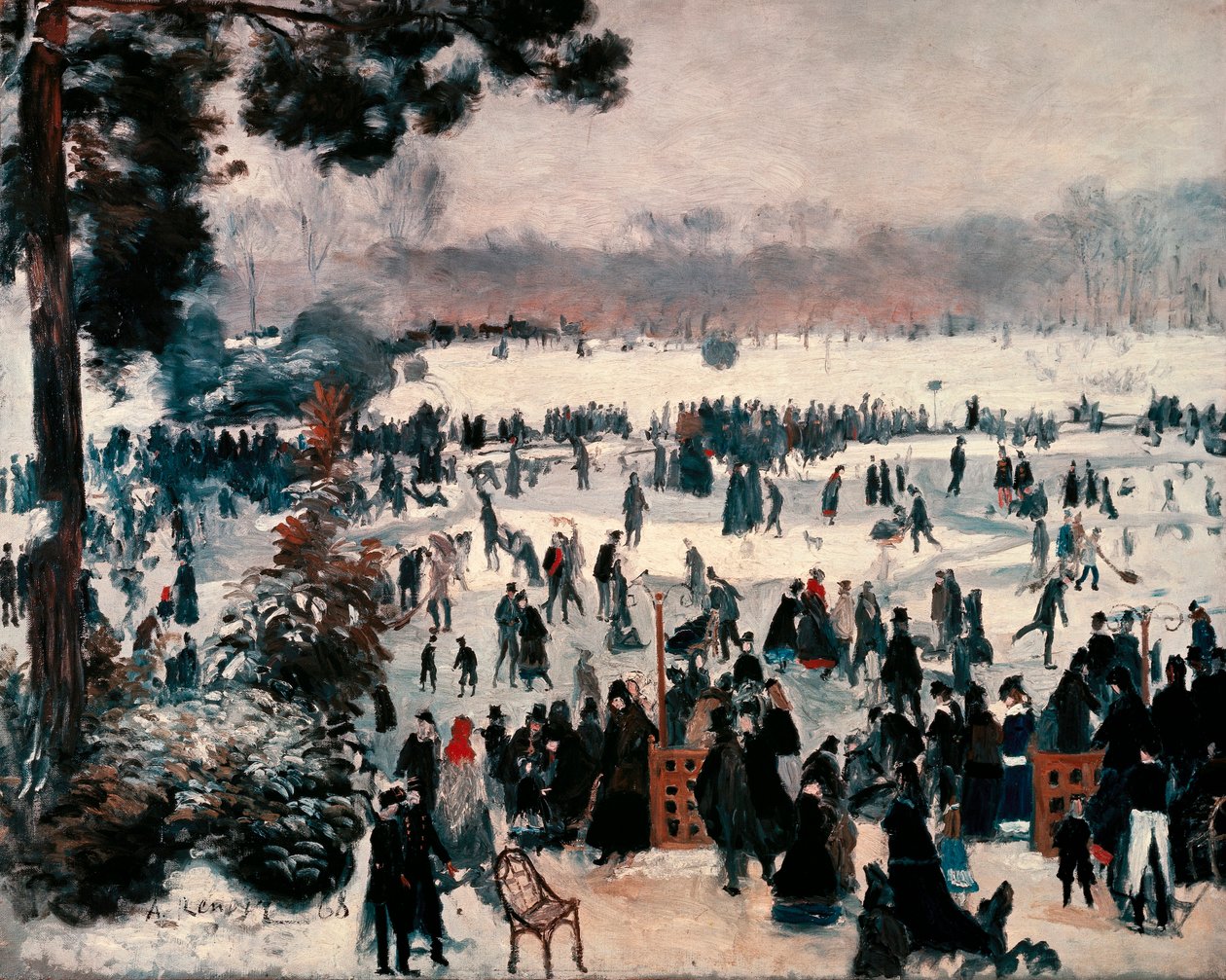 “Bruslaři v Bois de Boulogne v Paříži” od Pierre Auguste Renoir