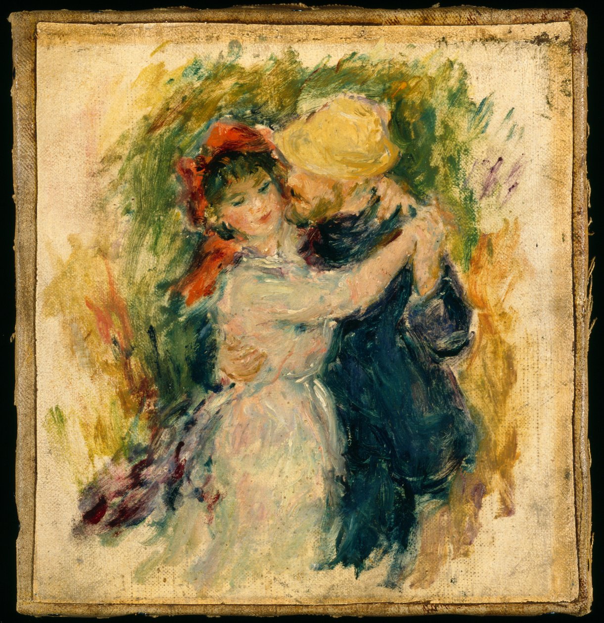 Sketch After Danse À Bougival (olej na plátně připevněné na plátno) od Pierre Auguste Renoir