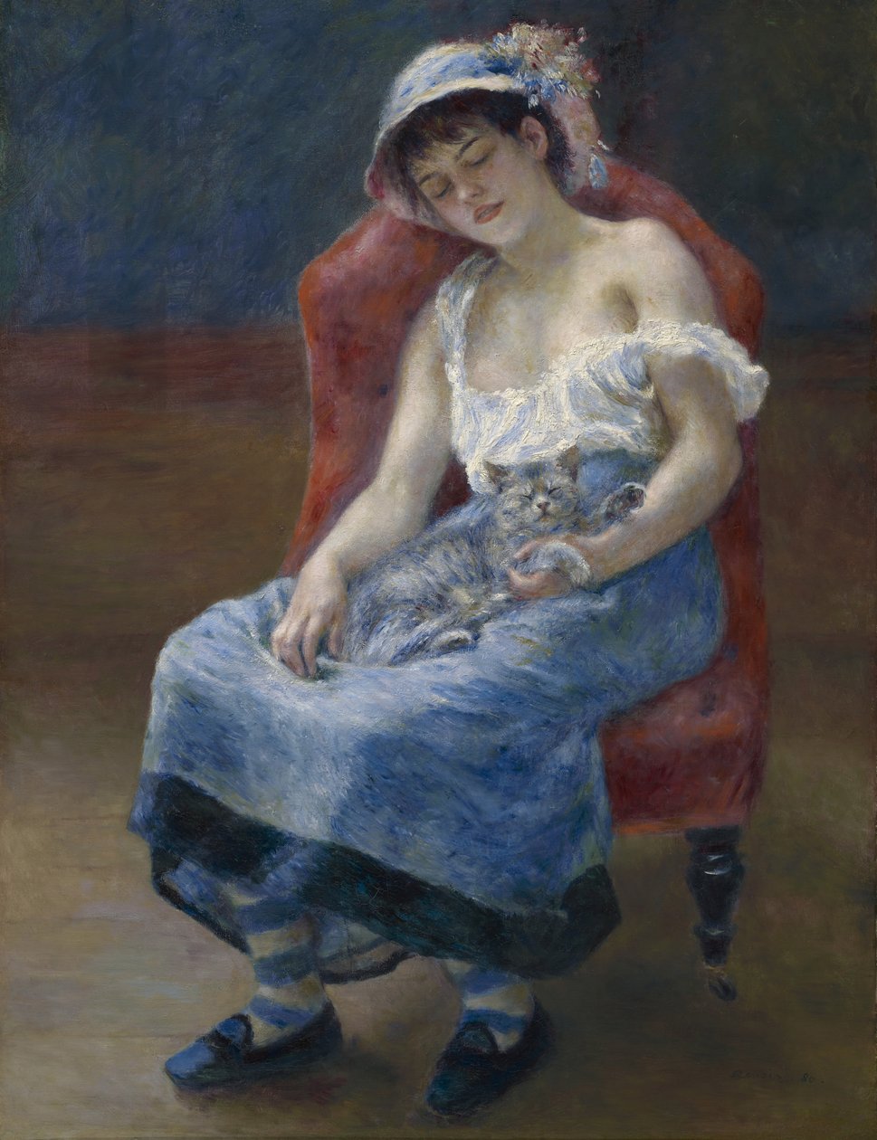 Spící dívka, 1880 od Pierre Auguste Renoir