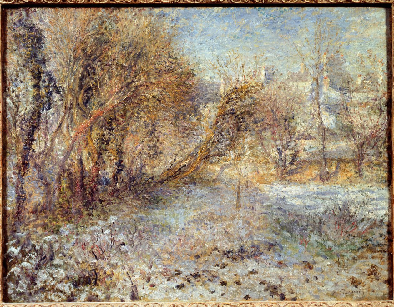 Zasněžená krajina od Pierre Auguste Renoir