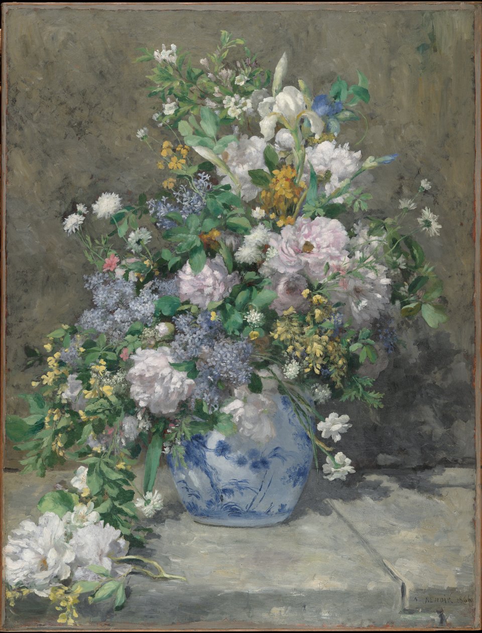 Jarní kytice, 1866 od Pierre Auguste Renoir