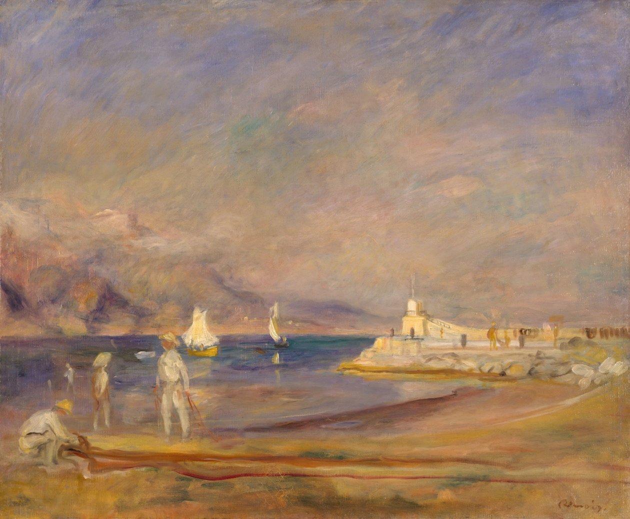 St Tropez, Francie, 1898-1900. od Pierre Auguste Renoir