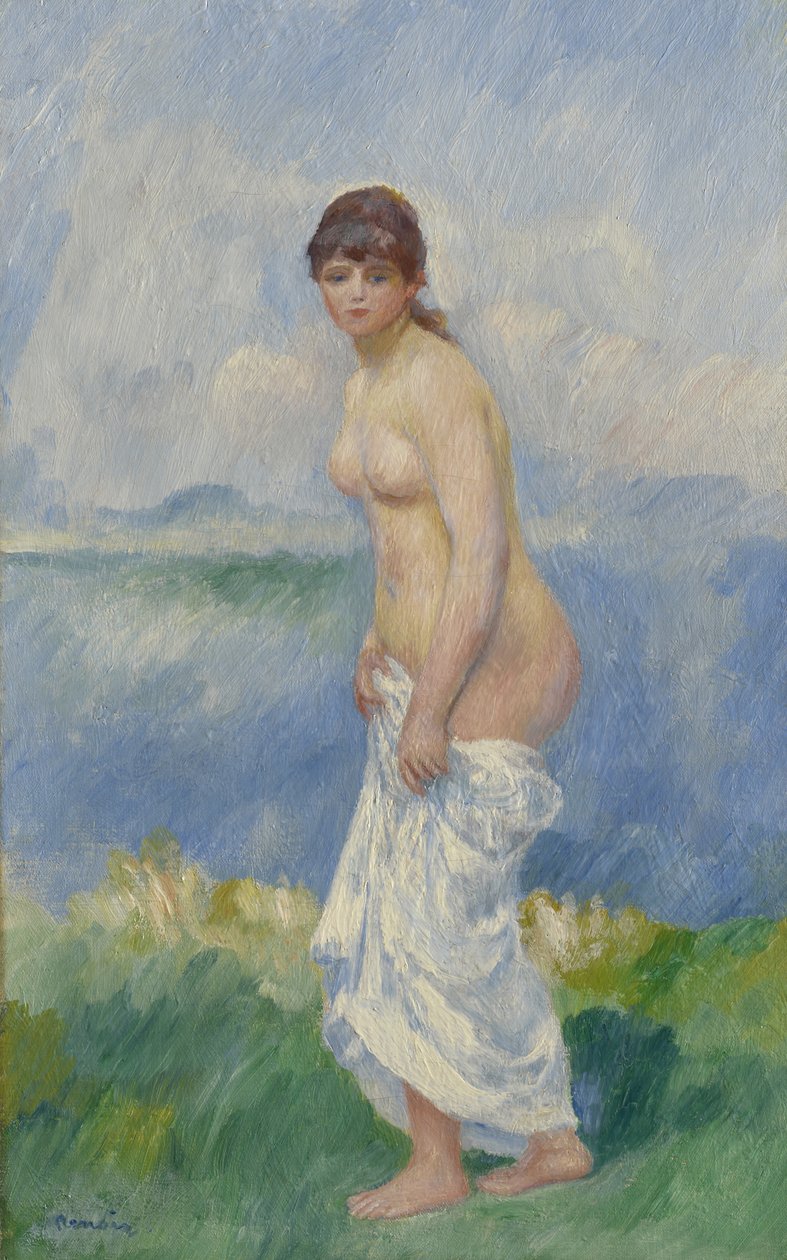Stojící lazebník, kolem roku 1885 od Pierre Auguste Renoir