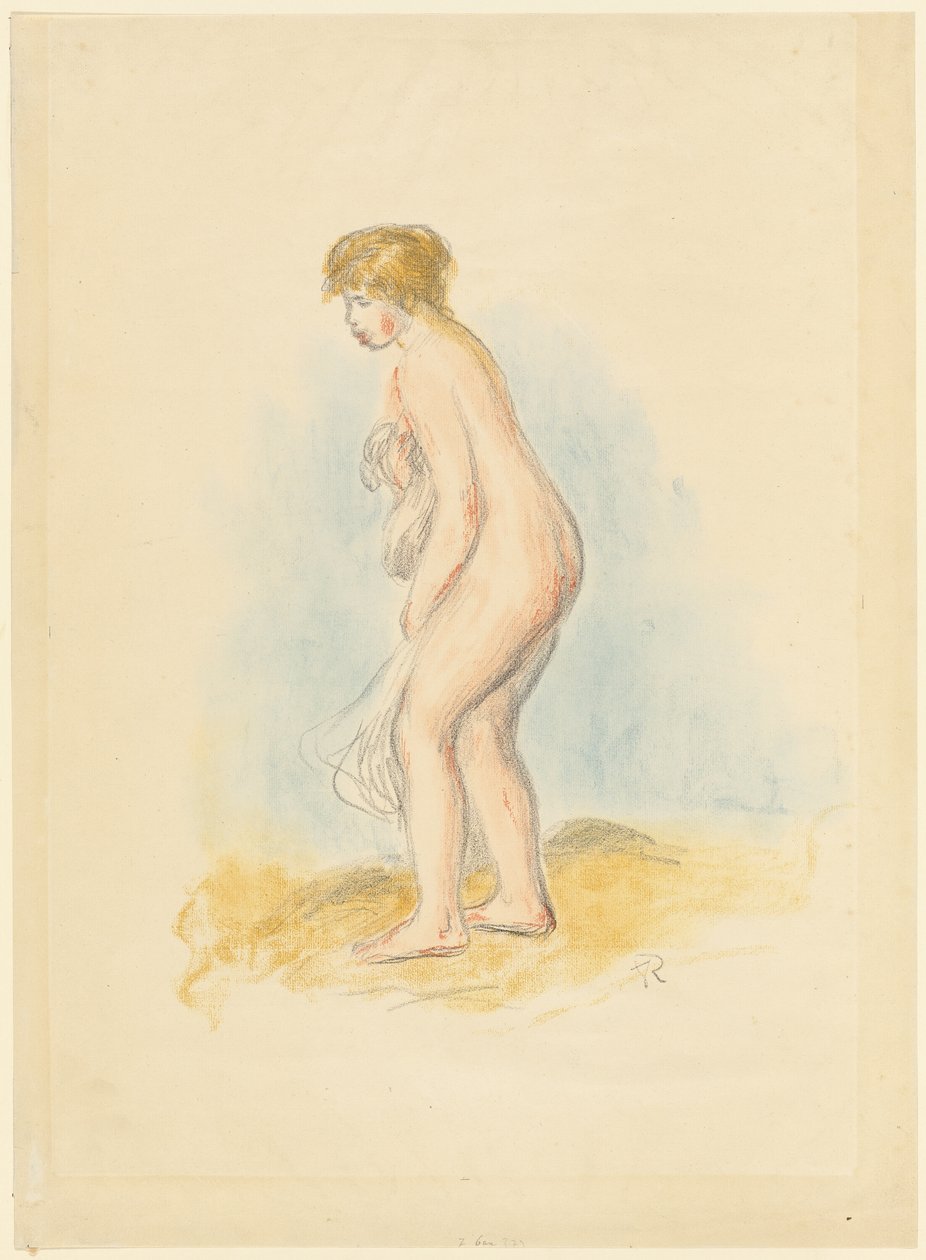 Stálá koupající se žena od Pierre Auguste Renoir