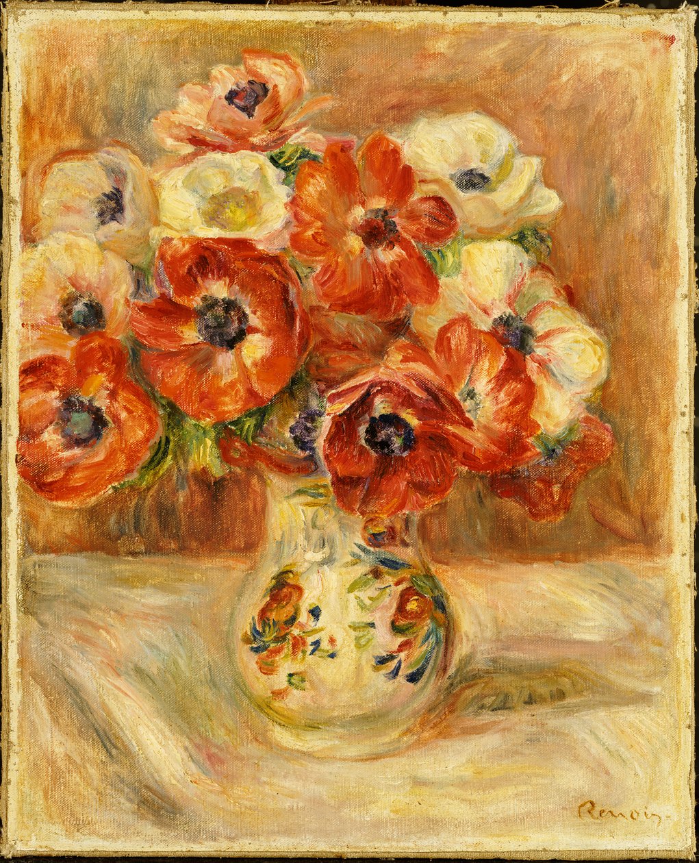 Zátiší s Sasankami od Pierre Auguste Renoir