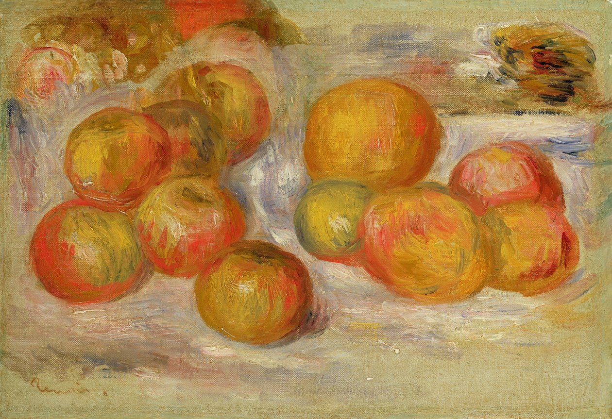Zátiší s jablky, kolem roku 1898 od Pierre Auguste Renoir