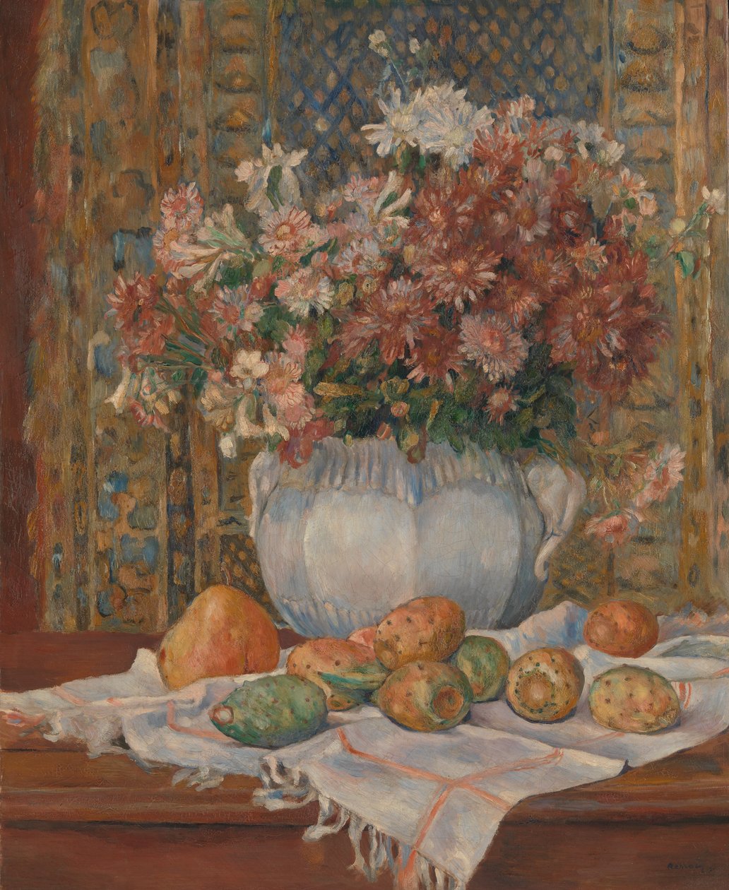 Zátiší s květinami a opunciemi, ca. 1885. od Pierre Auguste Renoir