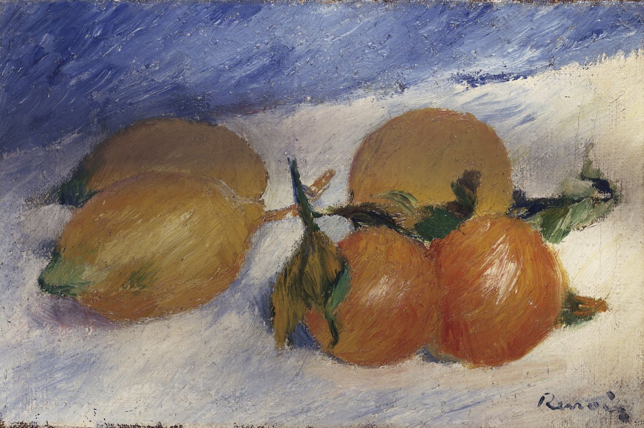 Zátiší s citrony a pomeranči, 1881 od Pierre-Auguste Renoir