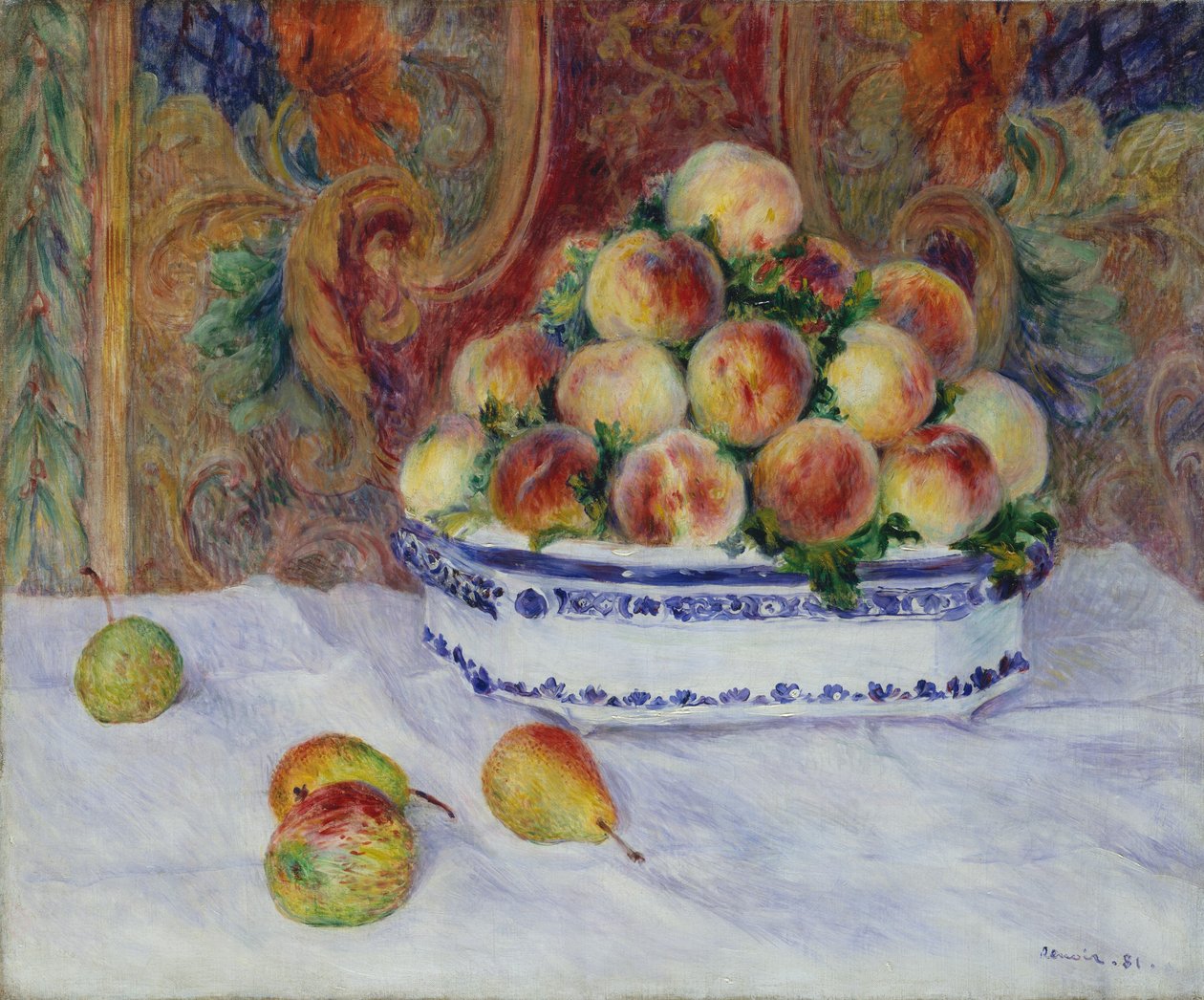 Zátiší s broskvemi, 1881. od Pierre Auguste Renoir