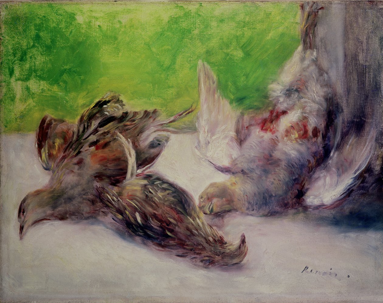 Zátiší s bažanty od Pierre Auguste Renoir