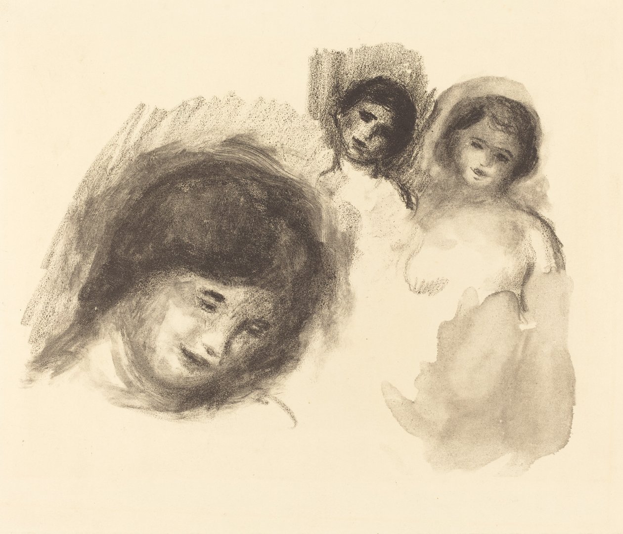 Kámen se třemi náčrty Kámen se třemi náčrty, 1904. od Pierre Auguste Renoir