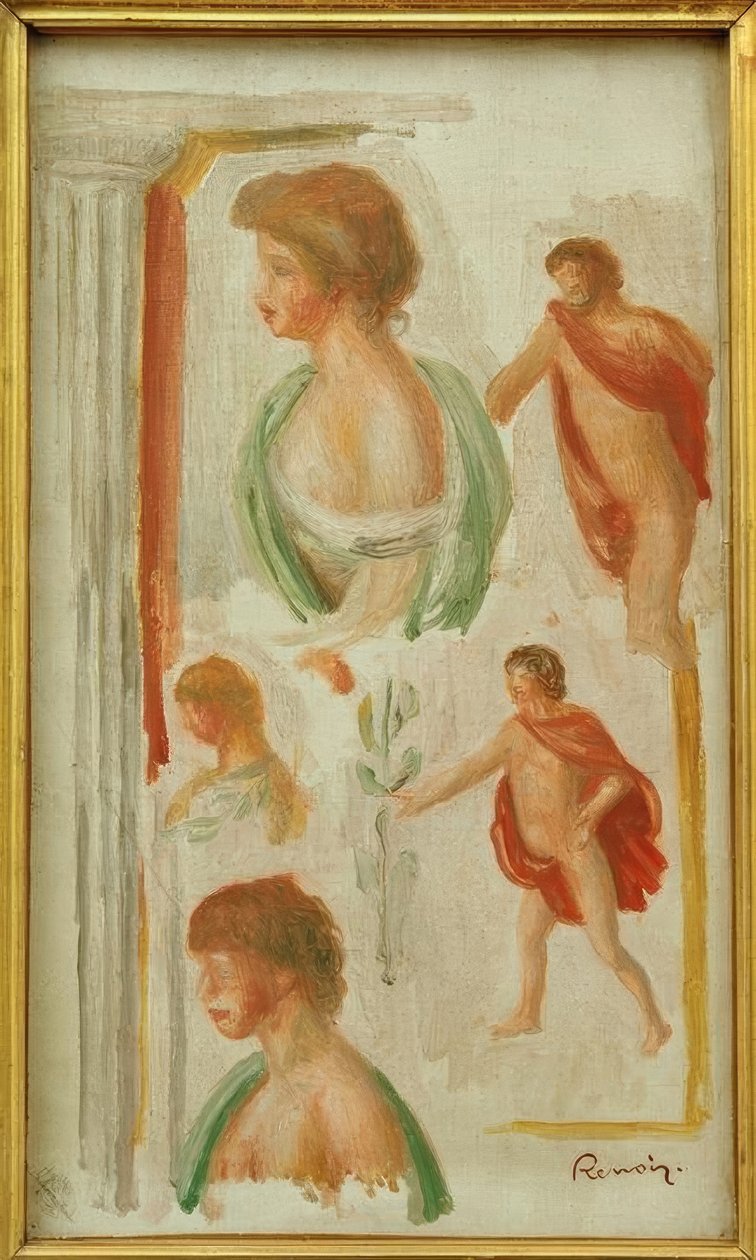 Studium postav z dávných dob od Pierre Auguste Renoir