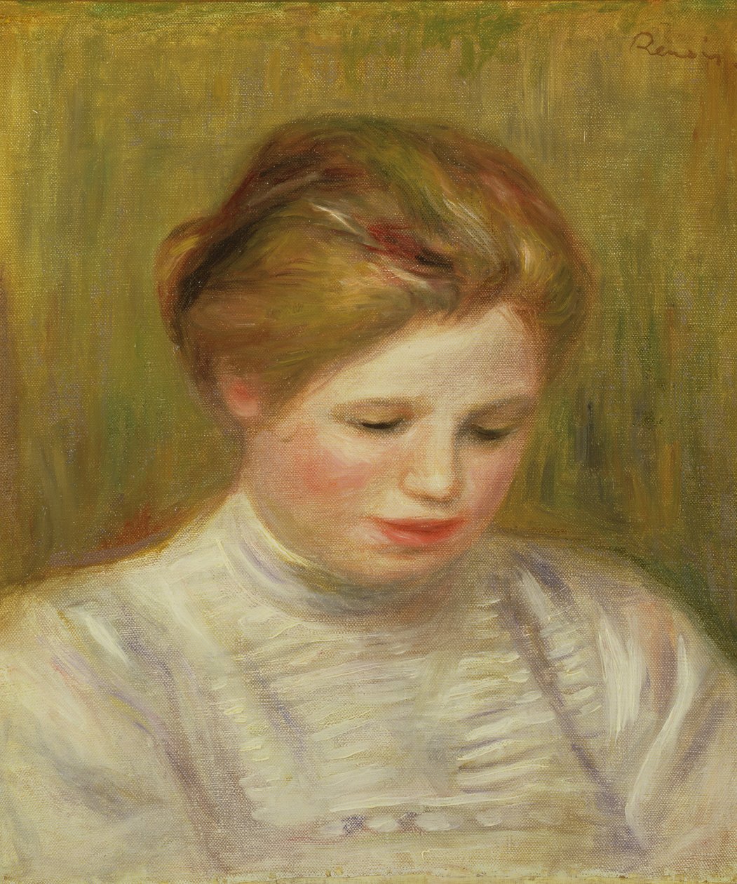 Studie pro vyšívačky (olej na plátně) od Pierre Auguste Renoir