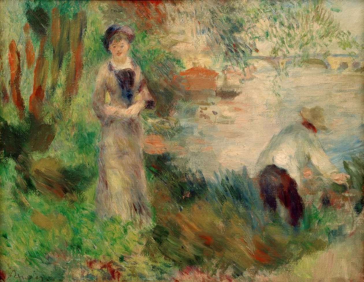 Na Ile de Chatou od Pierre Auguste Renoir