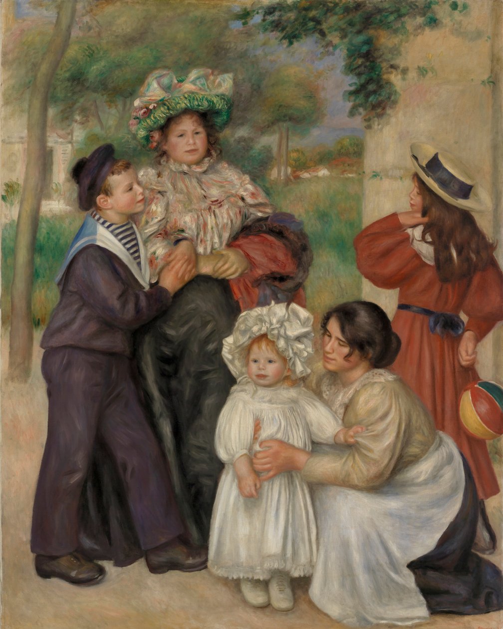 Umělcova rodina od Pierre Auguste Renoir