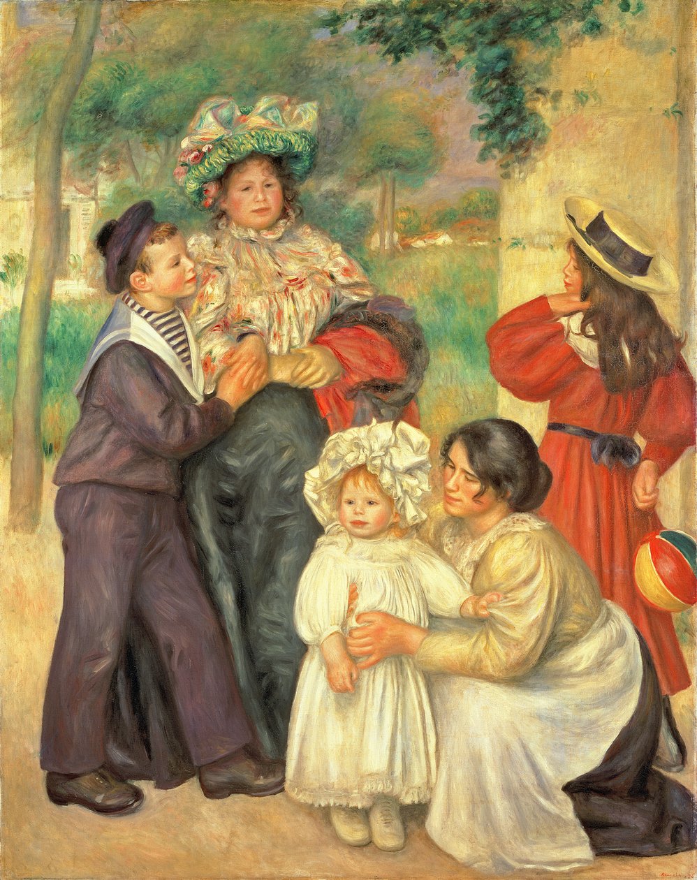 Umělcova rodina od Pierre Auguste Renoir