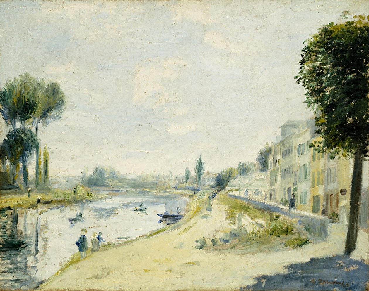 Břehy Seiny v Bougival, c.1875 od Pierre-Auguste Renoir