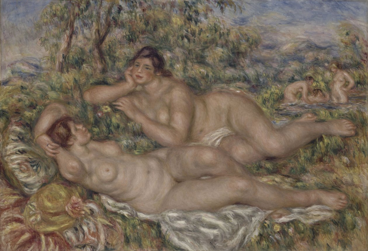 The Bathers, cca 1918-19 (olej na plátně) od Pierre Auguste Renoir