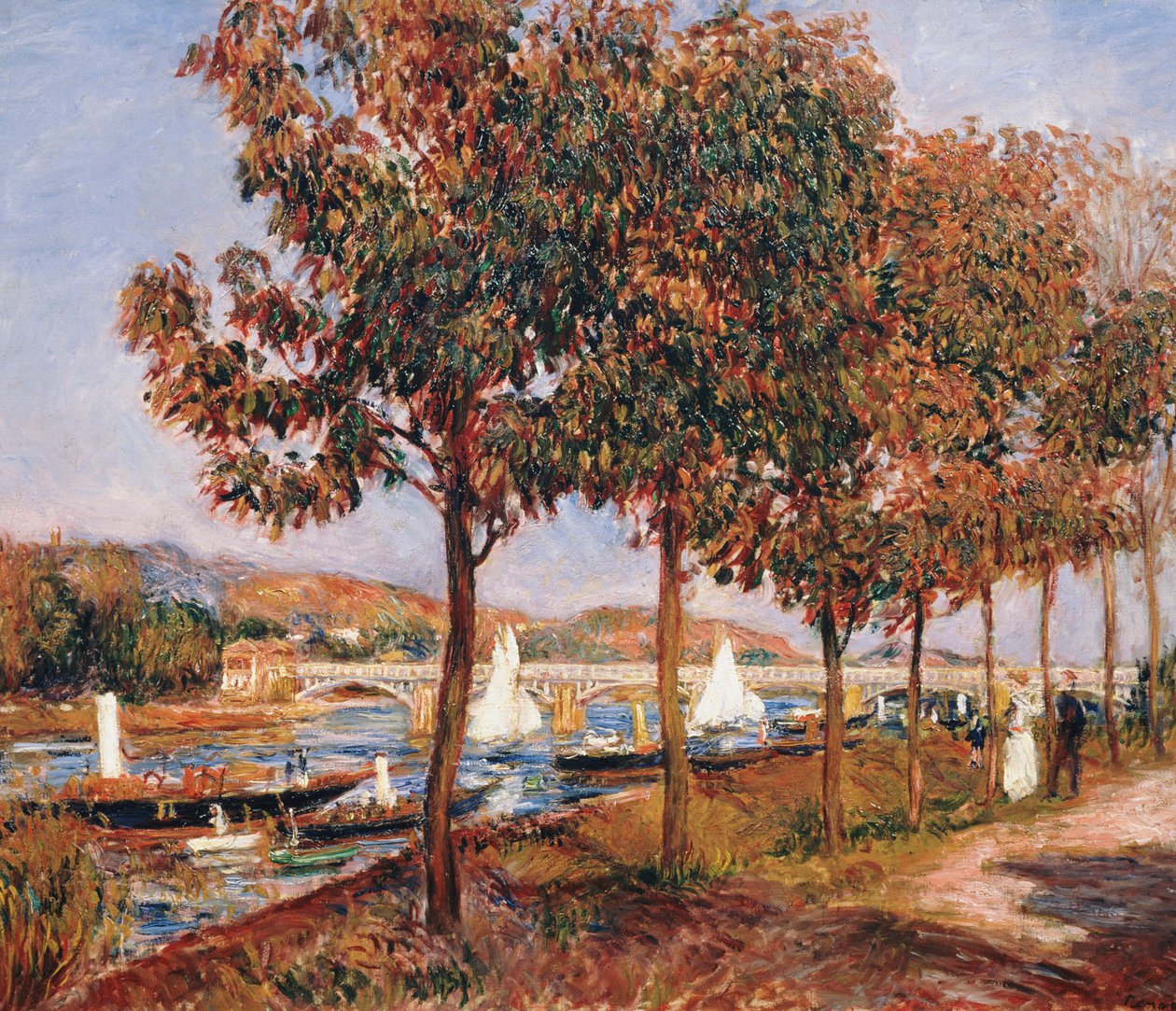 Most v Argenteuil od Pierre-Auguste Renoir