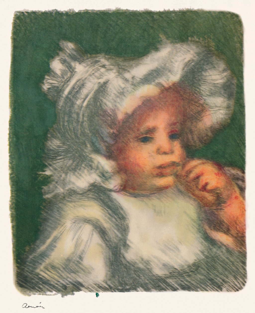 Dítě se sušenkou, cca 1898-1899, 1946 od Pierre Auguste Renoir
