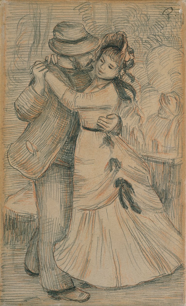 Venkovský tanec, 1883 od Pierre Auguste Renoir