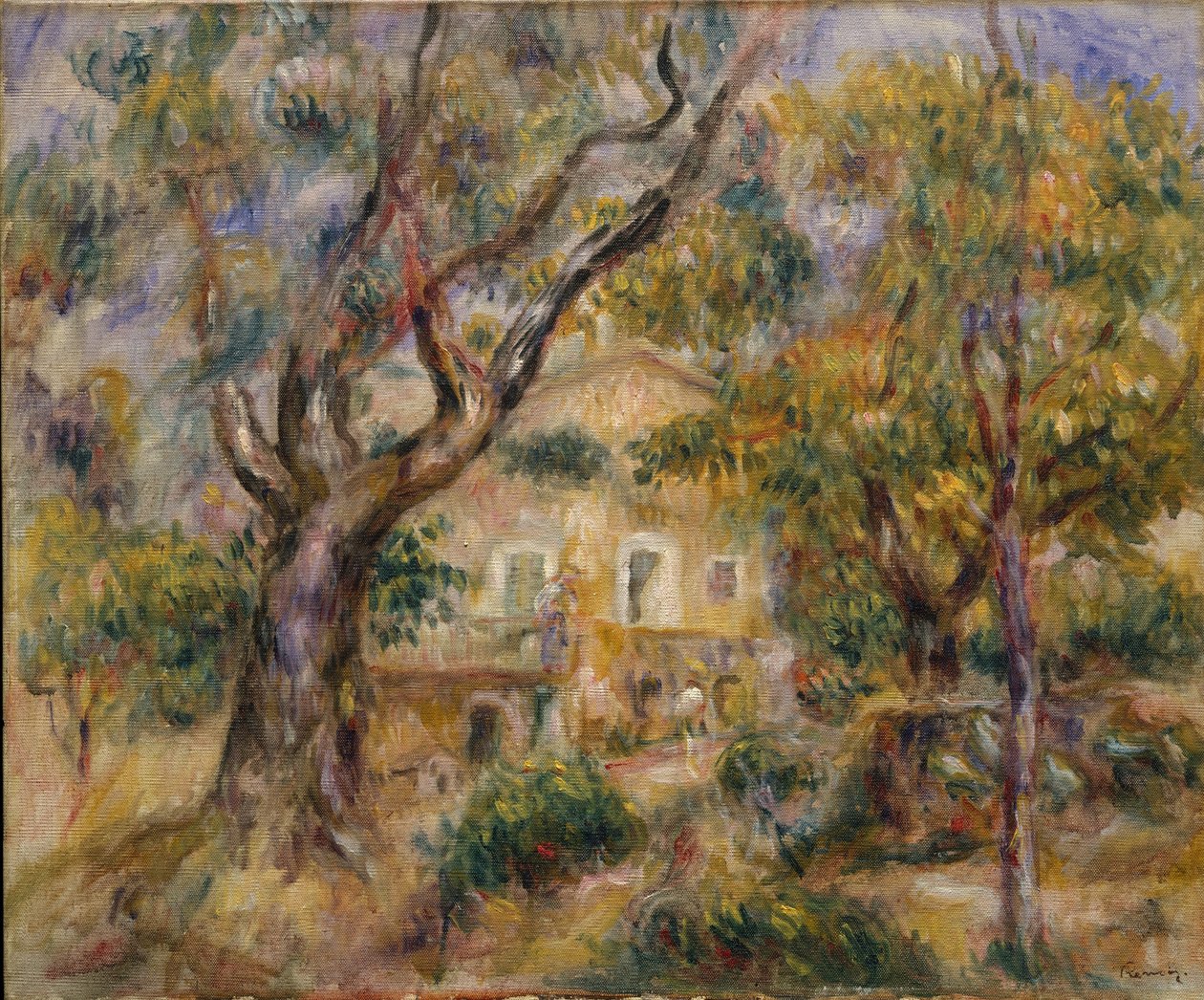 Farma v Les Collettes, Cagnes, 1908-14 od Pierre Auguste Renoir