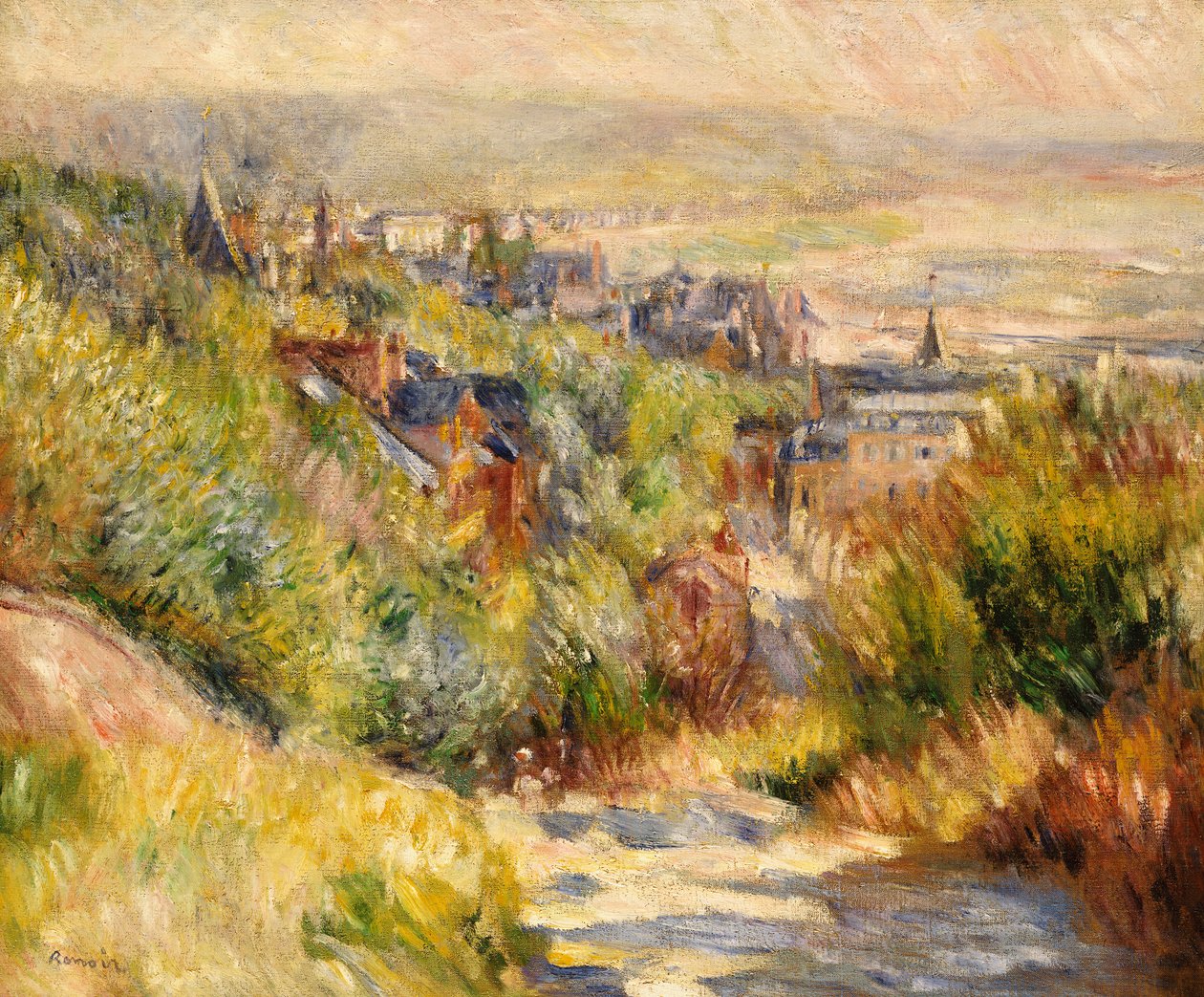 Výšiny Trouville od Pierre Auguste Renoir