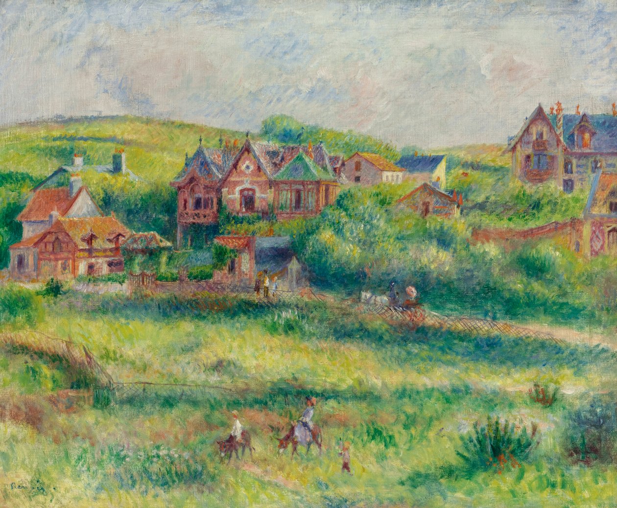 Dům Blanche Piersonové, Pourville od Pierre Auguste Renoir