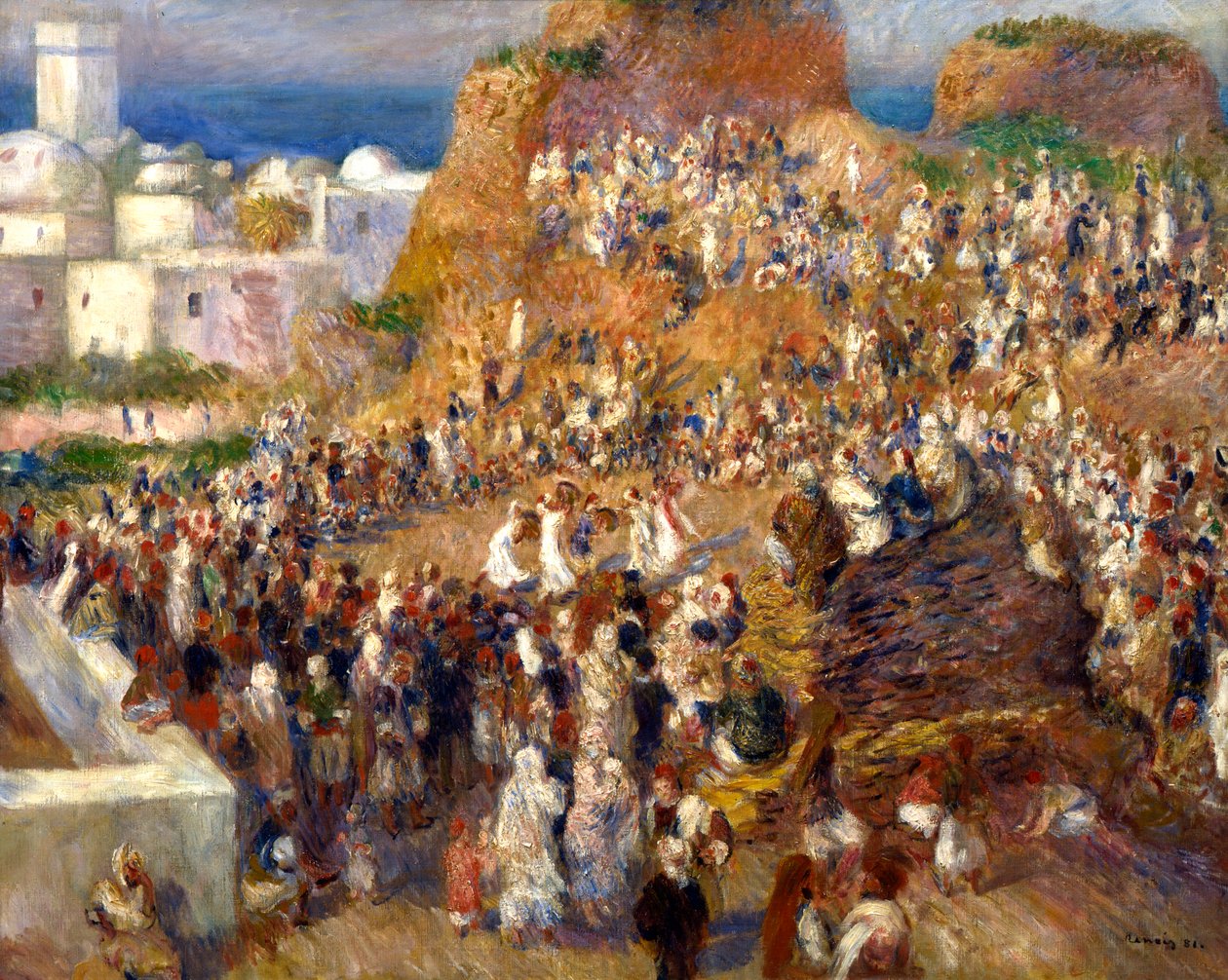 Mešita nebo Arabský festival, 1881 od Pierre Auguste Renoir