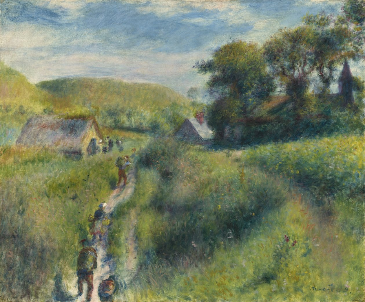 Sklizeň mušlí, 1879 od Pierre Auguste Renoir