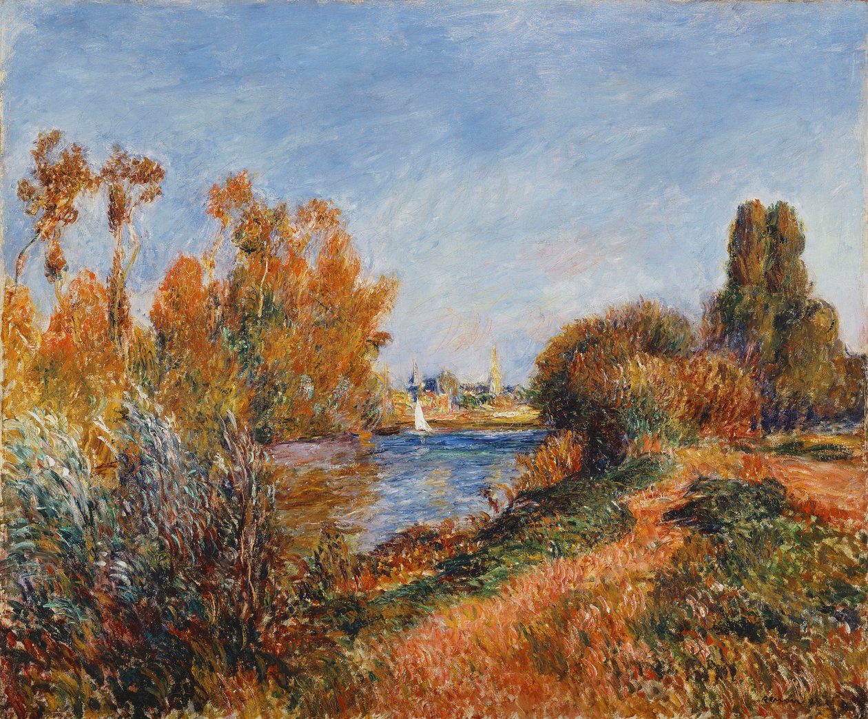 Seina v Argenteuil; Seina v Argenteuil, 1888 od Pierre Auguste Renoir