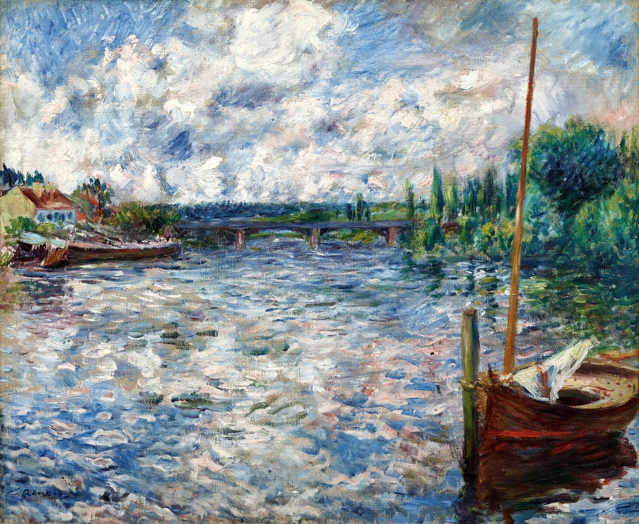 Seina v Chatou od Pierre Auguste Renoir