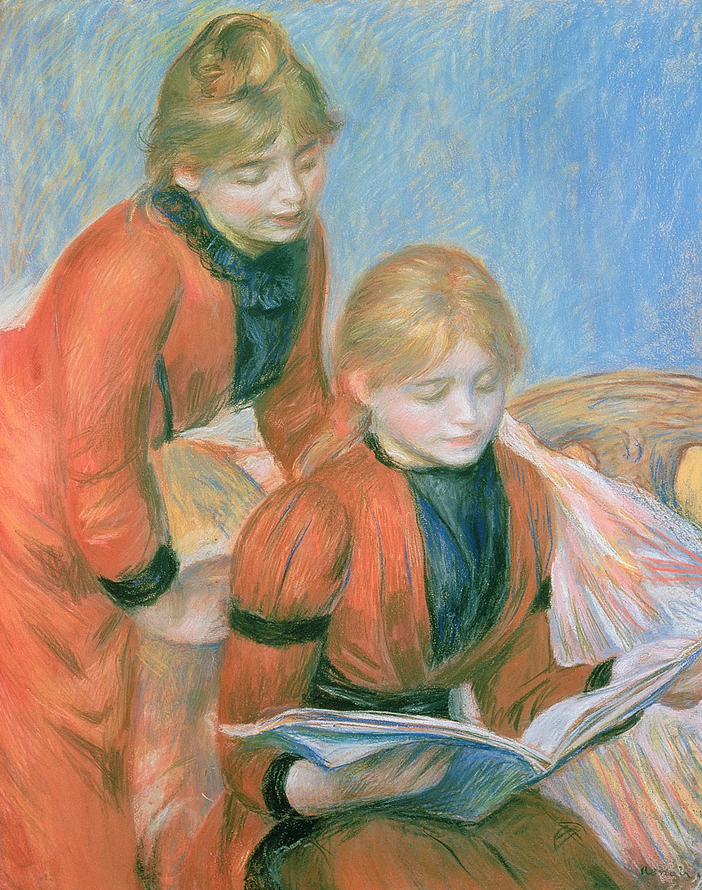 Dvě sestry (pastel) od Pierre Auguste Renoir