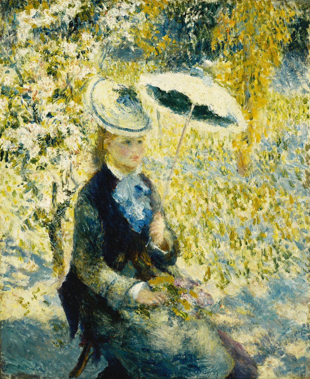 Deštník; L"Ombrelle, 1878 od Pierre Auguste Renoir
