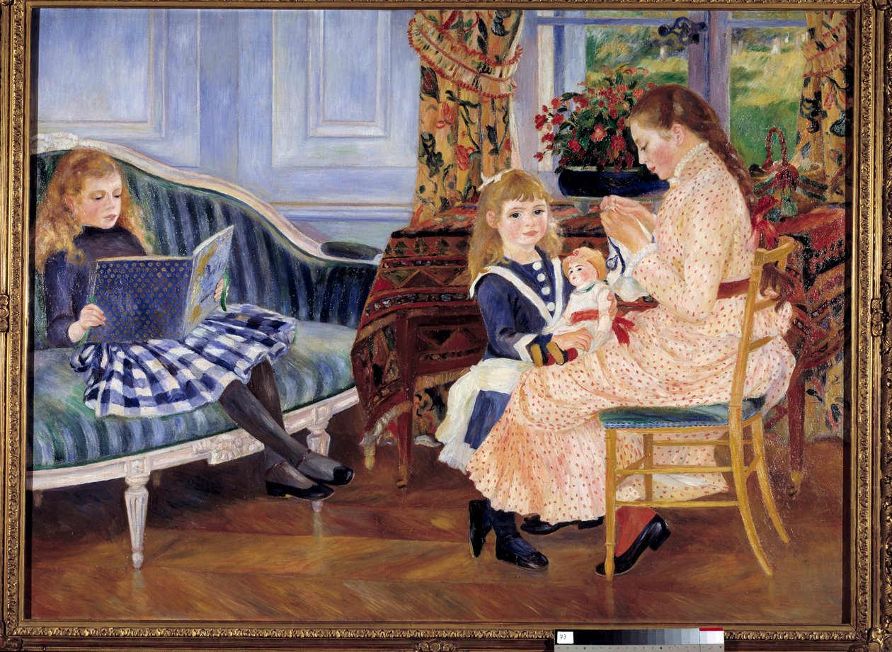 Odpoledne dětí ve Wargemontu. Obraz Pierre Auguste Renoir (1841-1919), olej na plátně od Pierre Auguste Renoir