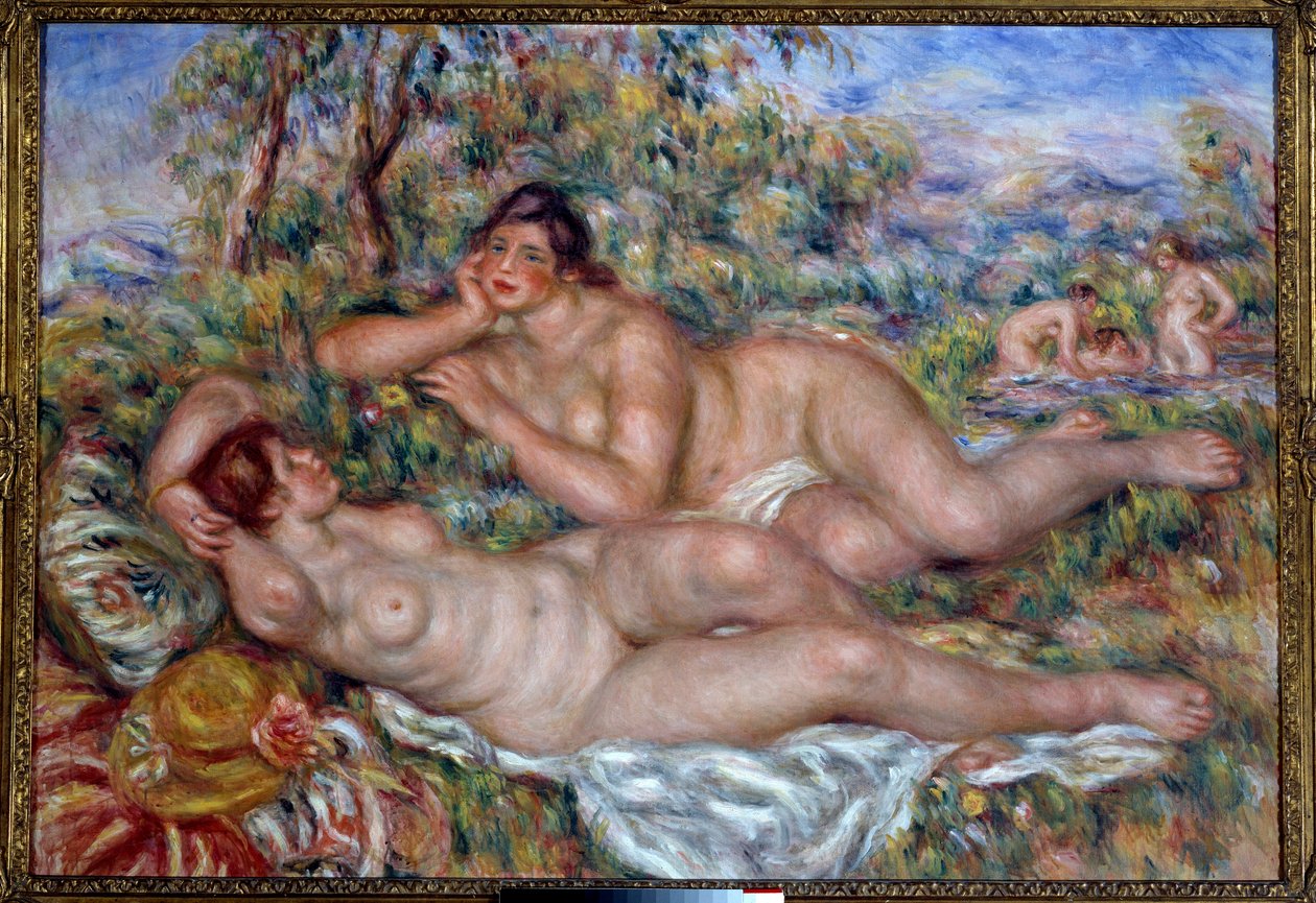 Lázeňští. Obraz Pierra Auguste Renoira (1841-1919) od Pierre Auguste Renoir