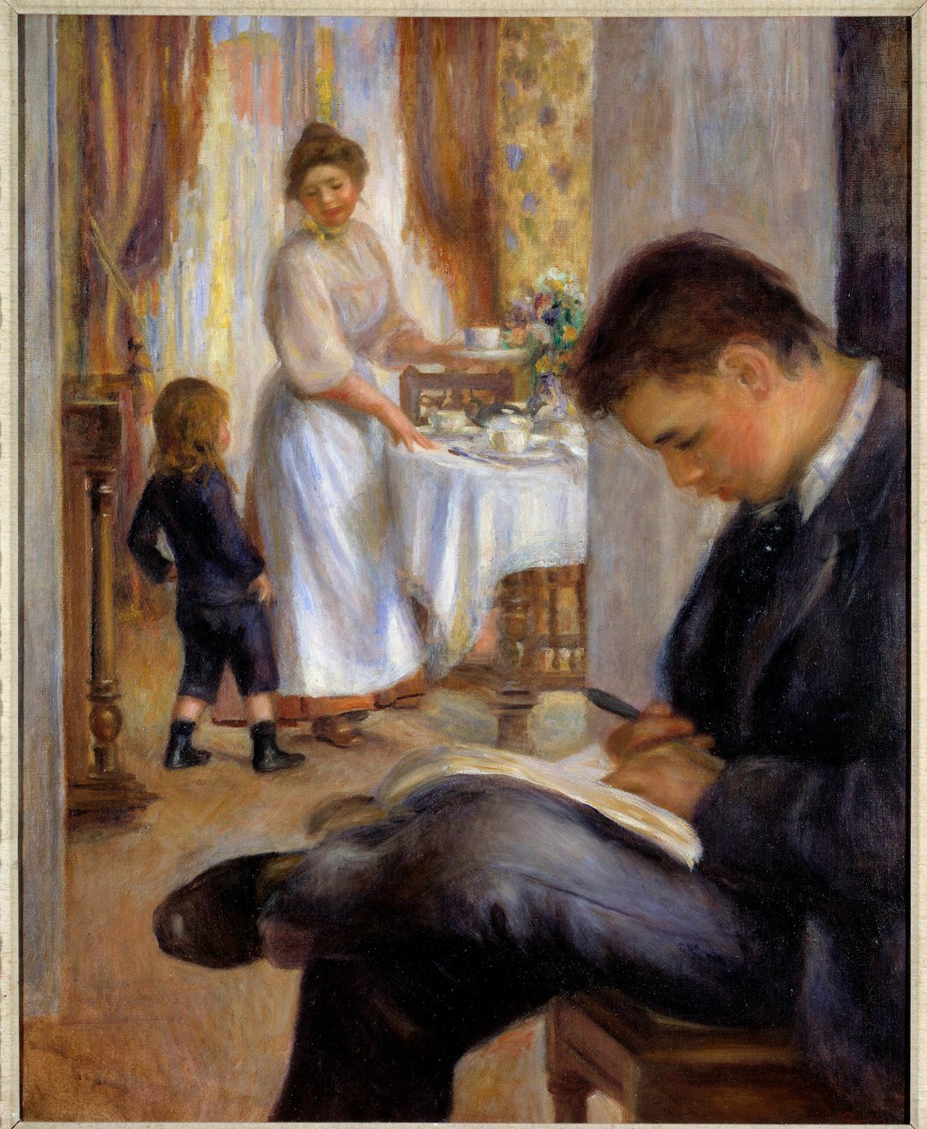 Snídaně v Bernevalu Obraz od Pierra Auguste Renoira (1841-1919) 1898 Soukromá sbírka od Pierre Auguste Renoir