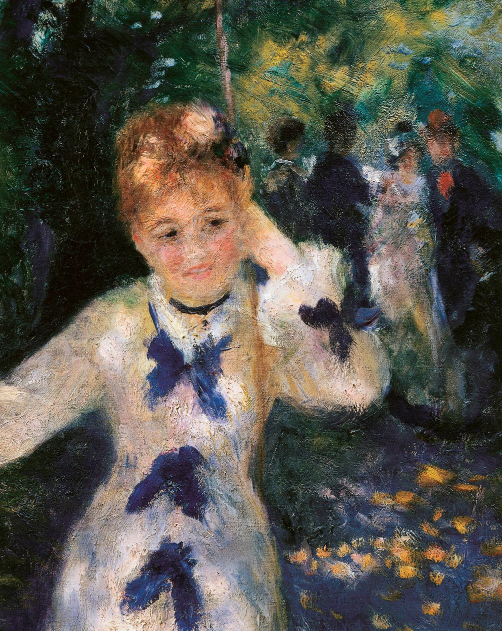 Houpačka (detail) od Pierre Auguste Renoir