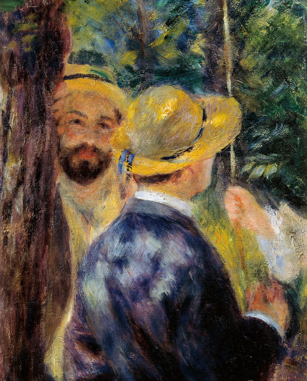 Houpačka (detail). Portrét Norberta Goeneutte, francouzský malíř (1854-1894) od Pierre Auguste Renoir