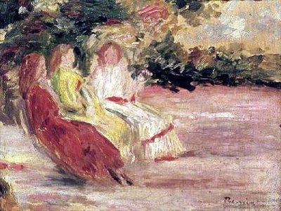 Tři ženy v parku od Pierre Auguste Renoir